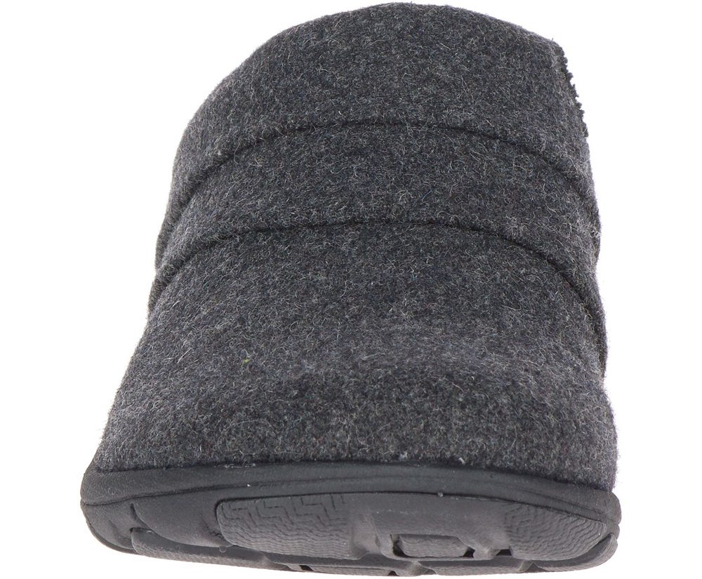 Slip On Senhora - Merrell Dassie Stitch Slide Wool - Pretas - WRP524719